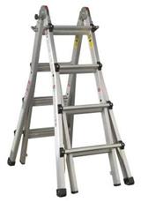 Sealey AFPL3 - Aluminium Telescopic Ladder 4-Way EN131 Adjustable Height