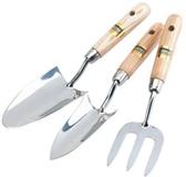 Draper 09565 ʏtt/Ash/Set/Fsc) - Expert 3 Piece Stainless Steel Hand Fork And Trowels Set With Fsc Certified Ash Handles
