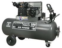 Sealey SAC3203B - Air Compressor 200L Belt Drive 3hp with Front Control Panel