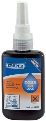 Draper 24660 ʍNL243) - D243 Nut Lock