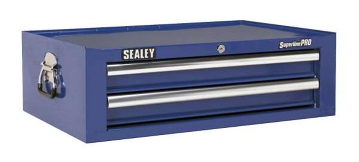 Sealey AP26029TC - Add-On Chest 2 Drawer with Ball Bearing Runners - Blue