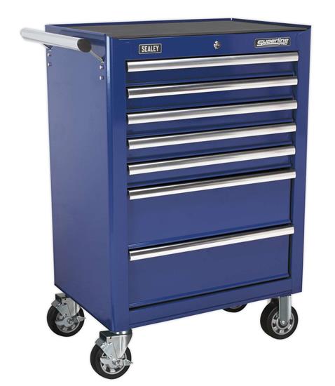 Sealey AP26479TC - Rollcab 7 Drawer with Ball Bearing Runners - Blue