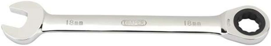 Draper 31015 �MM) - Hi-Torq&#174; 18mm Metric Ratcheting Combination Spanner