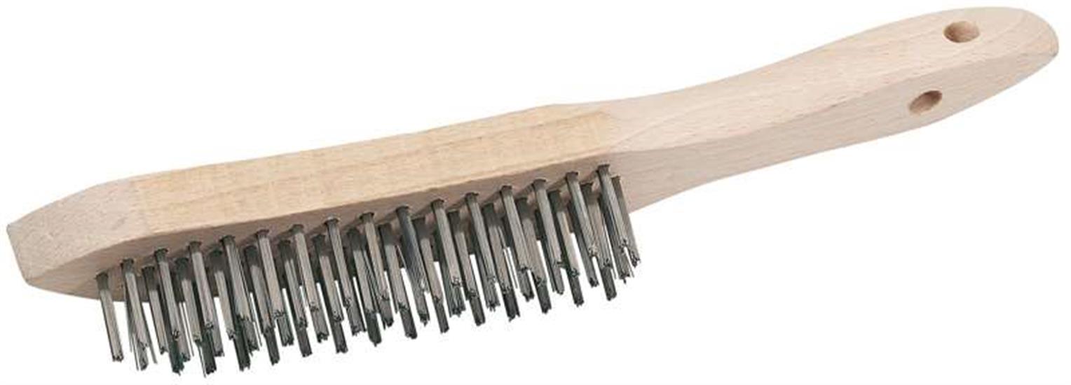 Draper 50931 (WB-SS/L) - 310mm Stainless Steel 4 Row Scratch Brush