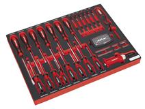 Sealey TBTP04 - Tool Tray with Screwdriver Set 72pc
