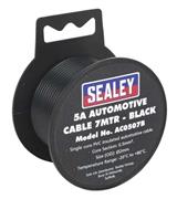 Sealey AC0507B - Automotive Cable 5A 7mtr Black