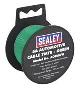 Sealey AC0507G - Automotive Cable 5A 7mtr Green