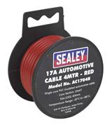 Sealey AC1704R - Automotive Cable 17A 4mtr Red