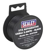 Sealey AC2725B - Automotive Cable 27A 2.5mtr Black