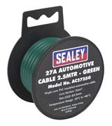 Sealey AC2725G - Automotive Cable 27A 2.5mtr Green