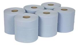 Sealey BLU150 - Paper Roll Blue 2 Ply Embossed 150mtr Pack of 6