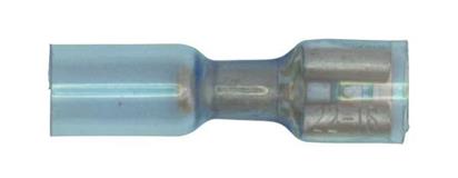 Sealey BTSPF25 - Heat Shrink Push-On Connector 6.4mm Female Blue Pack of 25