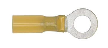 Sealey YTSR2584 - Heat Shrink Terminal Ø8.4mm Ring Yellow Pack of 25