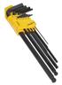 Siegen S01099 - Ball-End Hex Key Set 9pc Extra-Long Imperial