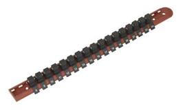 Sealey AK1217 - Socket Retaining Rail with 17 Clips 1/2"Sq Drive