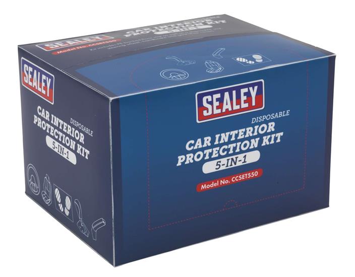 Sealey CCSET550 - 5-in-1 Disposable Car Interior Protection Kit Box of 50
