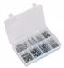 Sealey AB049SNW - Setscrew, Nut & Washer Assortment 444pc Metric High Tensile M5