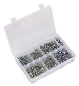 Sealey AB050SNW - Setscrew, Nut & Washer Assortment 408pc Metric High Tensile M6