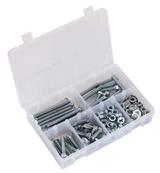 Sealey AB051SNW - Setscrew, Nut & Washer Assortment 220pc Metric High Tensile M8