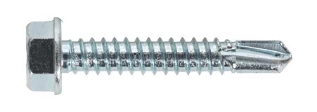 Sealey SDHX6338 - Self Drilling Screw 6.3 x 38mm Hex Head Zinc DIN 7504K Pack of 100