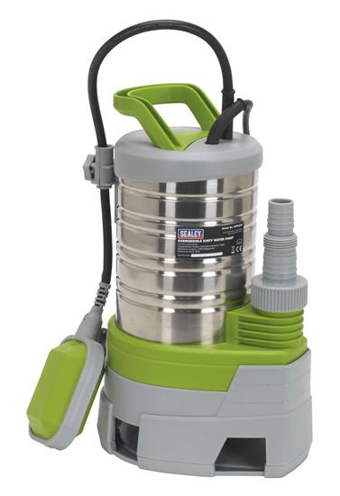 Sealey WPS225P - Submersible Stainless Water Pump Automatic Dirty Water 225ltr/min 230V