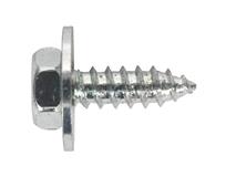 Sealey ASW812 - Acme Screw with Captive Washer M8 x 1/2" Zinc BS 7976/6903/B Pack of 50
