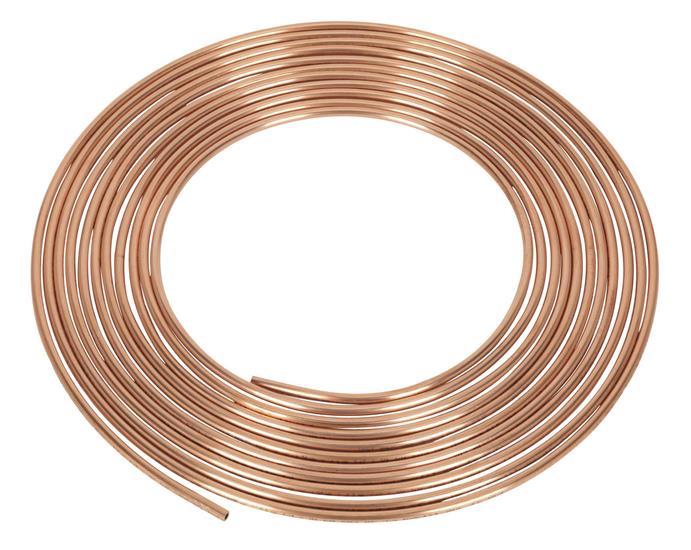 Sealey CBP001 - Brake Pipe Copper Tubing 20 Gauge 3/16" x 25ft