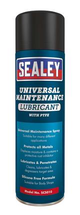 Sealey SCS010 - Universal Maintenance Lubricant with PTFE 500ml Pack of 6