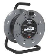 Sealey BCR2525 - Cable Reel 25mtr 4 x 230V 2.5mm² Thermal Trip