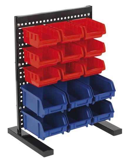 Sealey TPS1569 - Bin Storage System Bench Mounting 15 Bin
