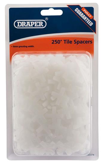 Draper 83374 (TS2/A) - 6mm Tile Spacers ʊpprox 250)