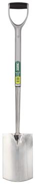 Draper 83754 (DSS-EL/I) - Extra Long Stainless Steel Garden Spade with Soft Grip