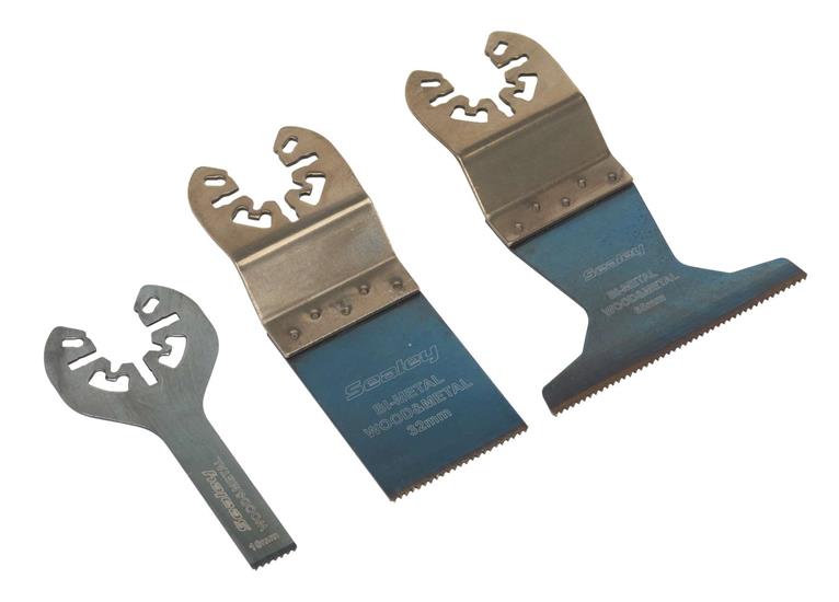 Sealey SMTC3 - Multi-Tool Universal Cutting Blade Set 3pc