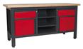 Sealey AP1905A - Workstation with 2 Drawers, 2 Cupboards & Open Storage