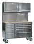 Sealey AP5520SS - Mobile Stainless Steel Tool Cabinet 10 Drawer with Backboard & 2 Wall Cupboards