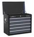 Sealey AP3505TB - Topchest 5 Drawer with Ball Bearing Runners - Black/Grey