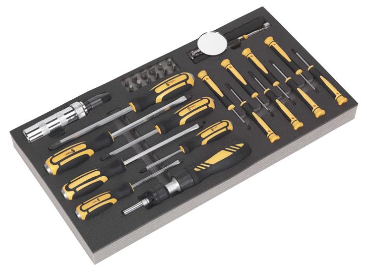 Siegen S01128 - Tool Tray with Screwdriver Set 36pc