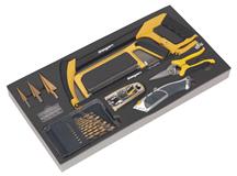 Siegen S01133 - Tool Tray with Cutting & Drilling Set 28pc