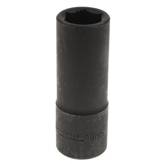 Sealey Ak5817m.10 - Impact Socket 1/2"Dr 19mm 'Deep' (Lock-On) 6pt