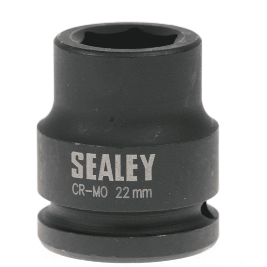 Sealey Ak686-22 - Socket, Impact, 22mm-7/8" 3/4" Drive