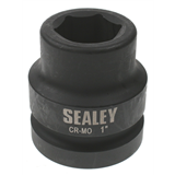 Sealey Ak688-1/1 - Socket, Impact, 1" Dr, 1"