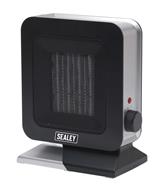Sealey CH2013 - Ceramic Fan Heater 1400W/230V 2 Heat Settings & Thermostat