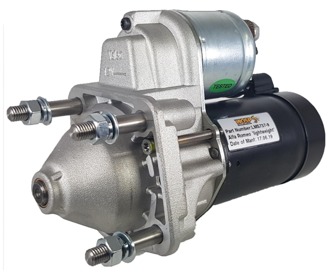 WOSP LMS737-9 - Alfa Romeo ʂ and 3 bolt fixing) 9 tooth 1.3 / 1.6 / 1.75 / 2.0 'lightweight' 9 tooth Reduction Gear Starter Motor