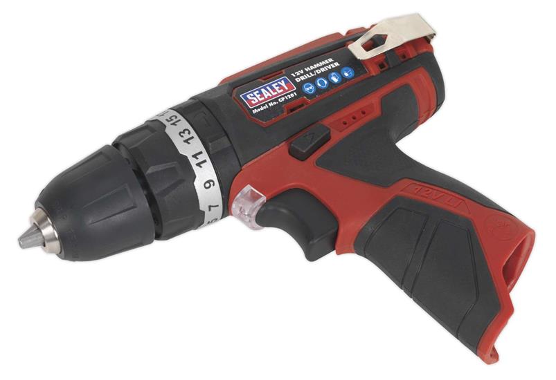 Sealey CP1201 - Hammer Drill/Driver 12V 10mm - Body Only