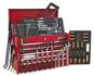 Sealey AP225COMBO - Topchest 5 Drawer with Ball Bearing Slides - Red & 230pc Tool Kit