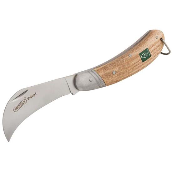 Draper 17558 (GBKHER/FSCA) - DRAPER Budding Knife with FSC Certified Oak Handle