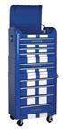 Sealey AP28COMBO2BWS - Retro Style Topchest, Mid-Box & Rollcab Combination 10 Drawer Blue/White Stripes