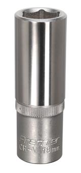 Sealey S1218D - WallDrive® Socket 18mm Deep 1/2"Sq Drive