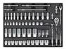 Sealey TBT31 - Tool Tray with Socket Set 55pc 3/8" & 1/2"Sq Drive