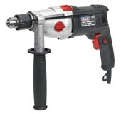 Sealey SD1000 - Hammer Drill 13mm 2 Mechanical/Variable Speed 1050W/230V